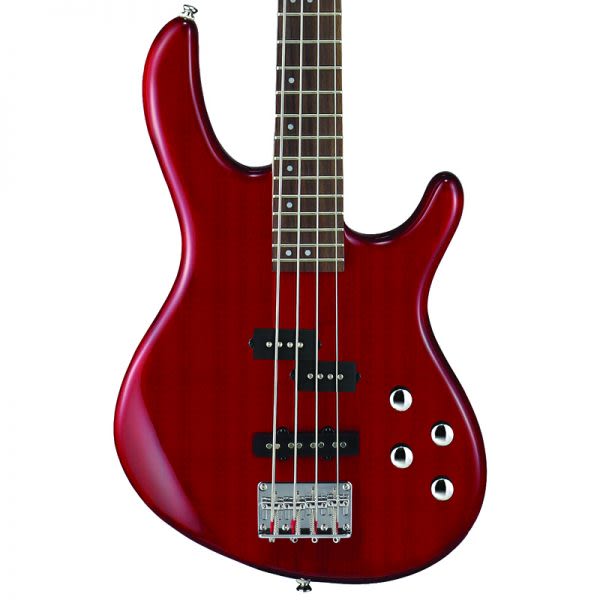 Cort ACTION-BASS-PLUS-TR Action Bass Plus Bass, Transparent Red